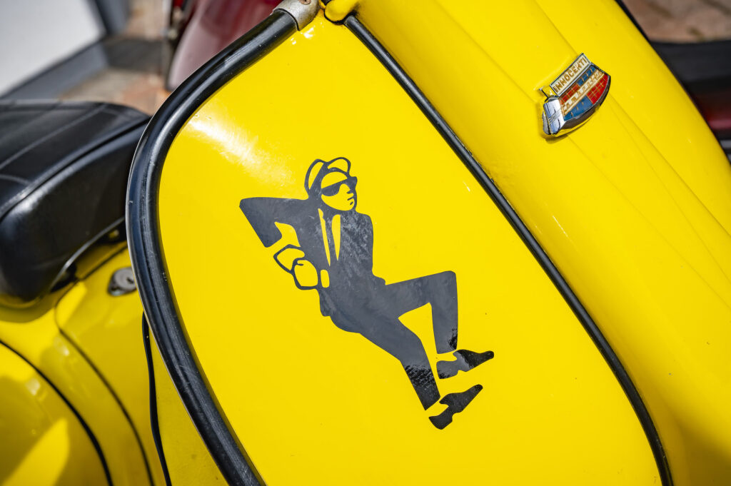 Yellow Lambretta 