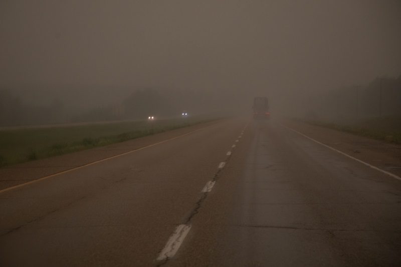 Smoke in Jasper, Alberta