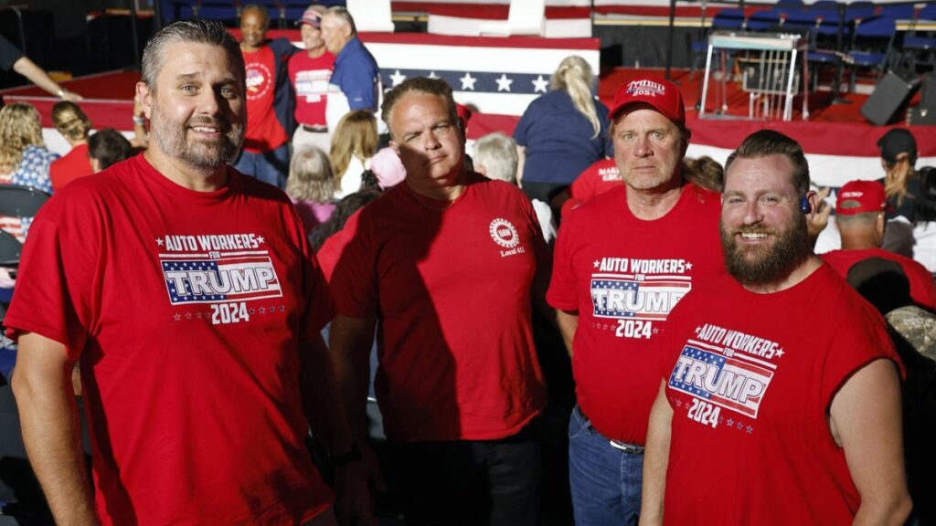 JD Vance Rally Attendees Wearing 'Auto Workers For Trump' T-Shirts Weren’t Actually Auto Workers