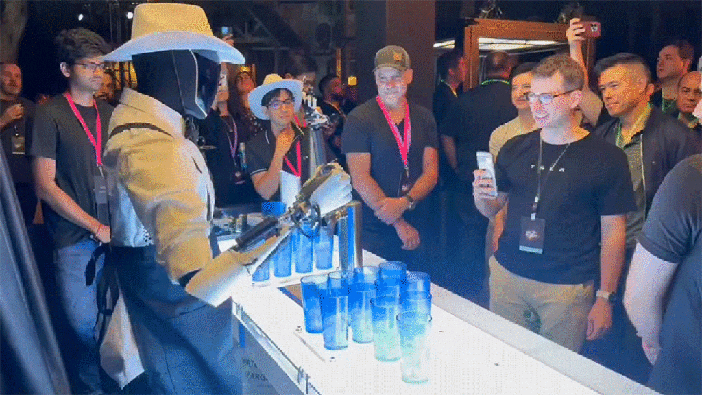 Tesla's Beer-Serving Optimus Robot Was Controlled By A Human The Whole Time