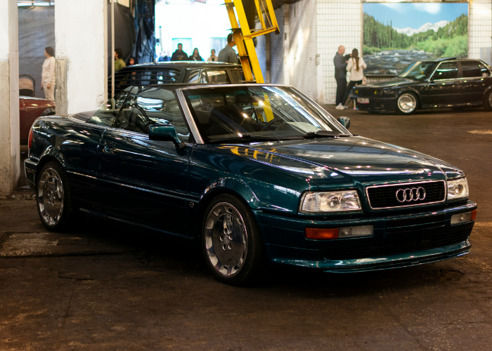 1994 Audi 80 Cabriolet parked in show room