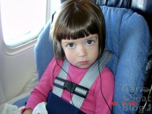 Carseat on airplane 