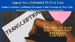 Appear for a Scheduled EUO or Lose