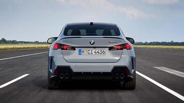 A rear shot of  the new m235i GC