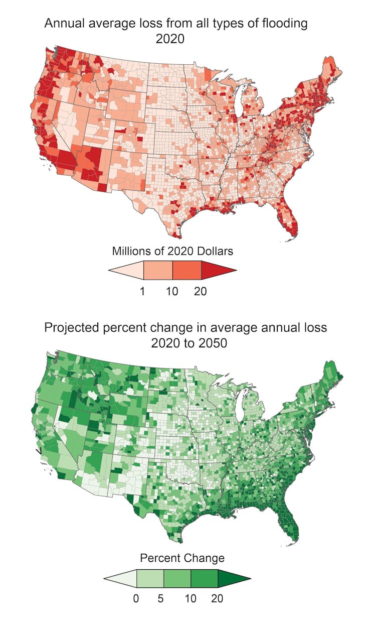 Two maps show highest costs on the coasts and in the West and Northeast.