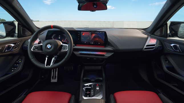 A photo of the dash board of the new M235i GC