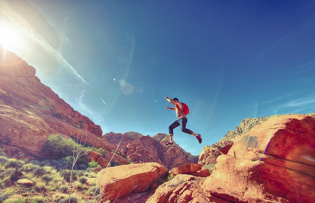 parkour on a mountain image by stokpic CC0