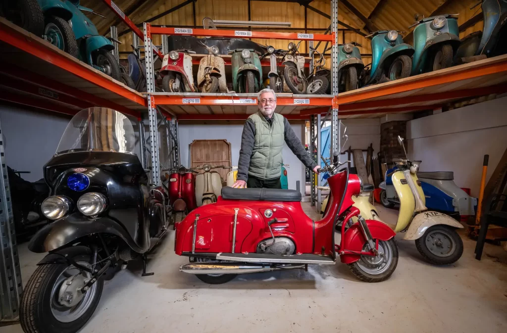 Geoff’s incredible British scooter collection