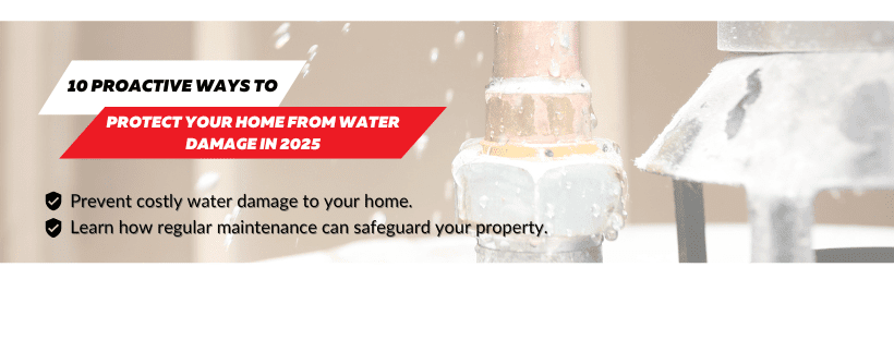 Protect your home from water damage Banner