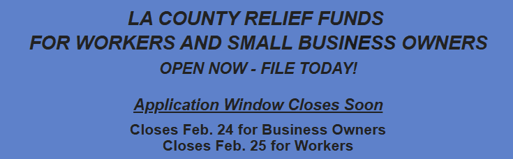 Relief Funds Deadline for Business Owners & Employees in Los Angeles