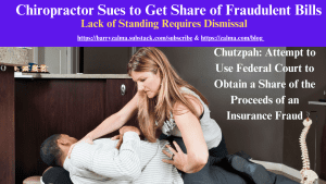 Chiropractor Sues to Get Share of Fraudulent Bills